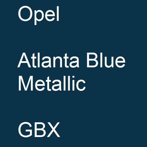 Opel, Atlanta Blue Metallic, GBX.